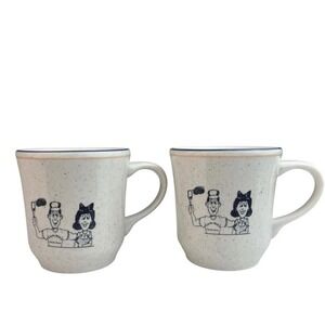 Vintage‎ Buffalo China Restaurant Ware Mugs Uncle Bills Pancake House Avalon NJ